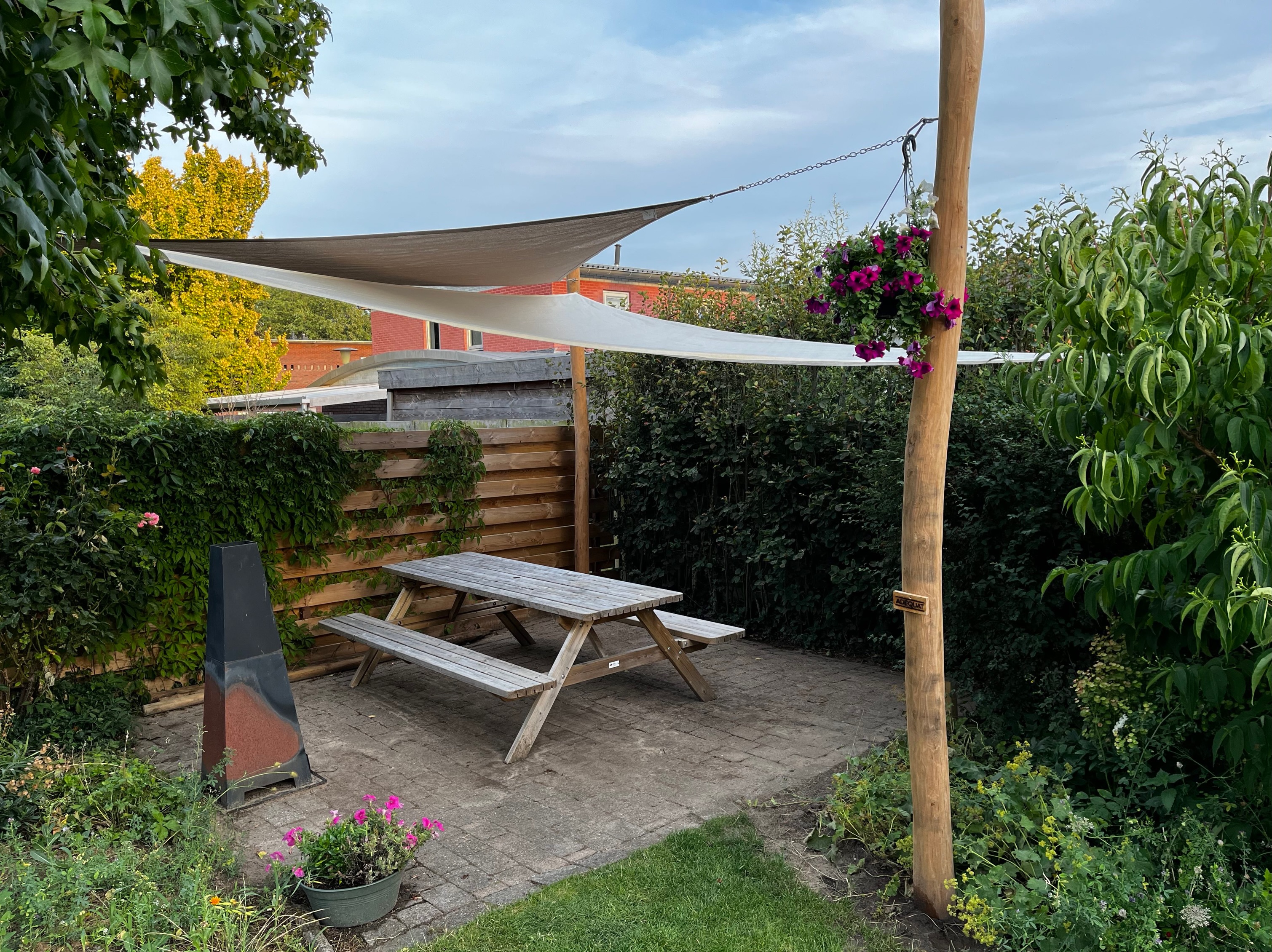 markise mit pfosten Rantry Set für Sonnensegel, Anthrazit, 450 x 245 cm, Eisen, Außenzelt für Privatsphäre, für Garten, Balkon, Sonnensegel für den Außenbereich, Seitenmarkise für Terrasse im Freien a) 0 °C  bis  -5 °C QINGH26 Sonnenschutz-Trennvorhang Für Ford Variante:Sommer