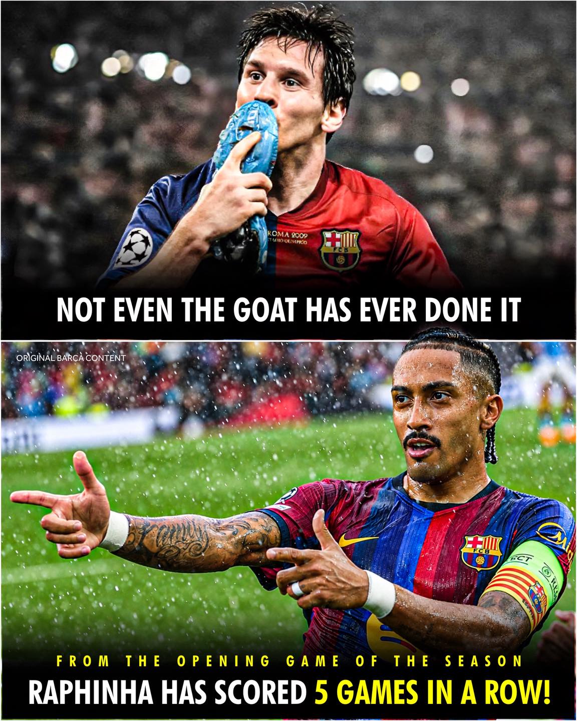 Raphinha becomes first Barcelona player to score in first five La