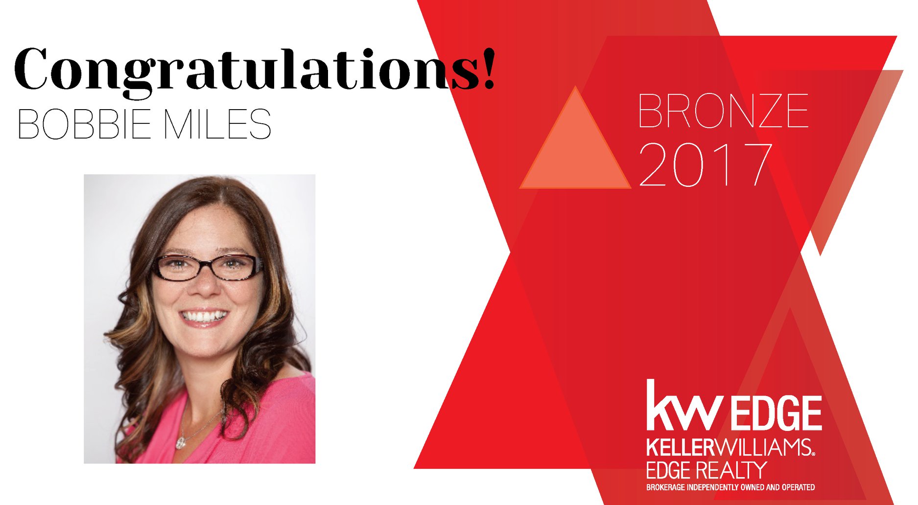 Congratulations... - Keller Williams Edge Realty, Brokerage