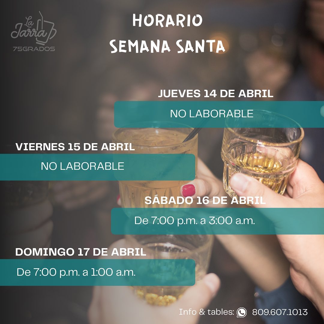 75 Grados - Conoce nuestro horario para esta Semana Santa😎... | Facebook