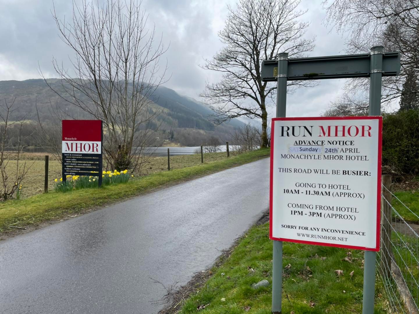 Run Mhor - Our advance notice signs went out today, which... | Facebook