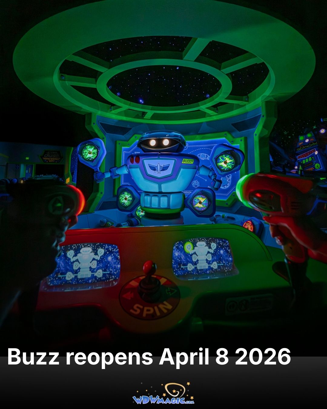 First look at the new PhotoPass image for Buzz Lightyear's Space