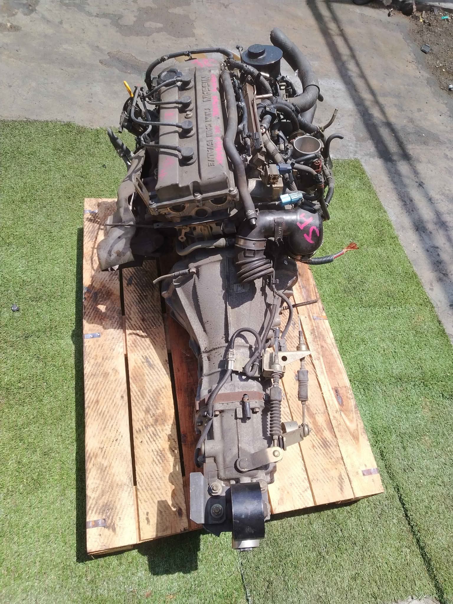 motor KA20 Nissan de importación completo con caja mecánica con ramal y ...