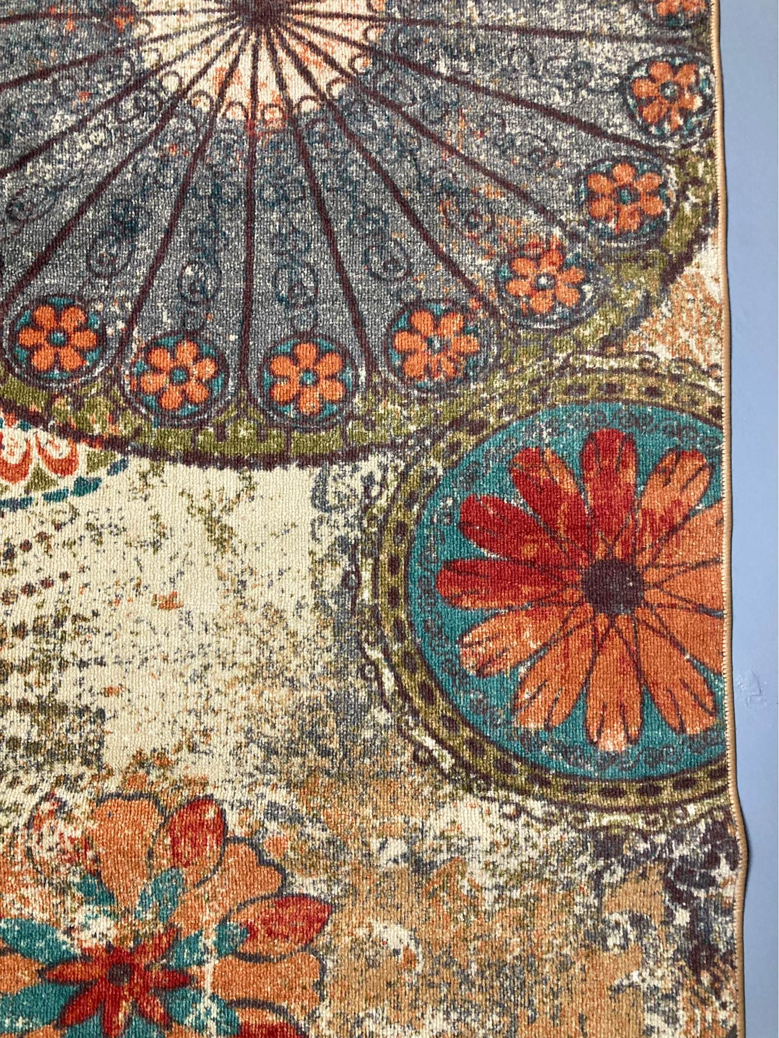 Multicolor 7’6”x10’ Artsy Floral Medallion Ornamental Area Rug - Area ...