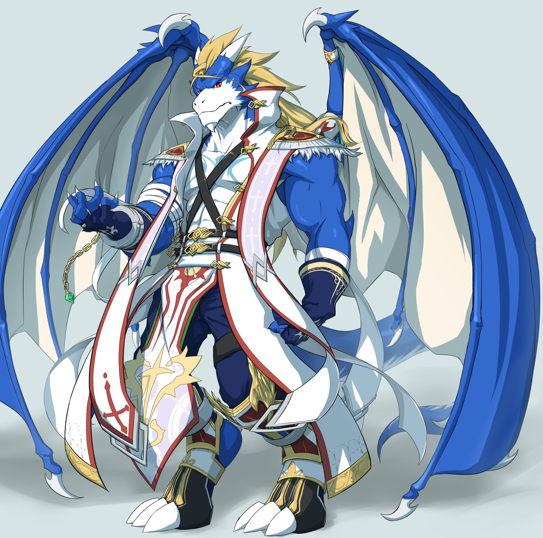 史卡爾的妄想天地 - 【獸設委託】 決裂魔影 - 戰鬥神官服 終於畫完了(在看了Overlord小說3遍之後) 神官+戰鬥+用魔法已經夠難了 ...