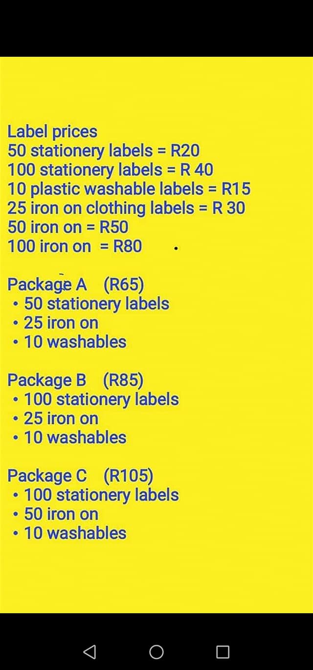 Labels4u | Port Elizabeth