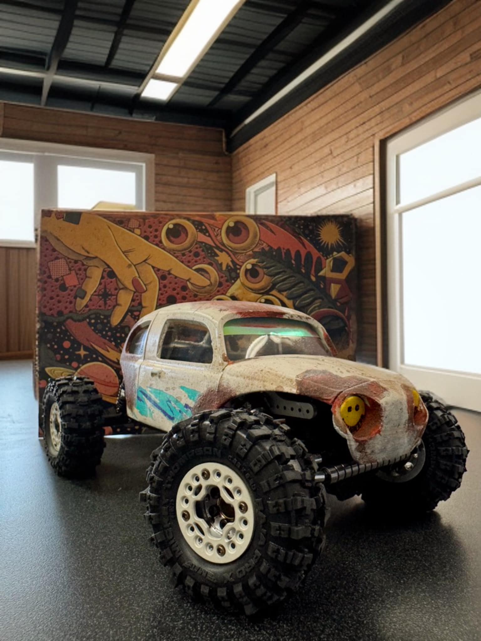 VT3K ESC Baja Bug Body with 90s Jazz Pattern