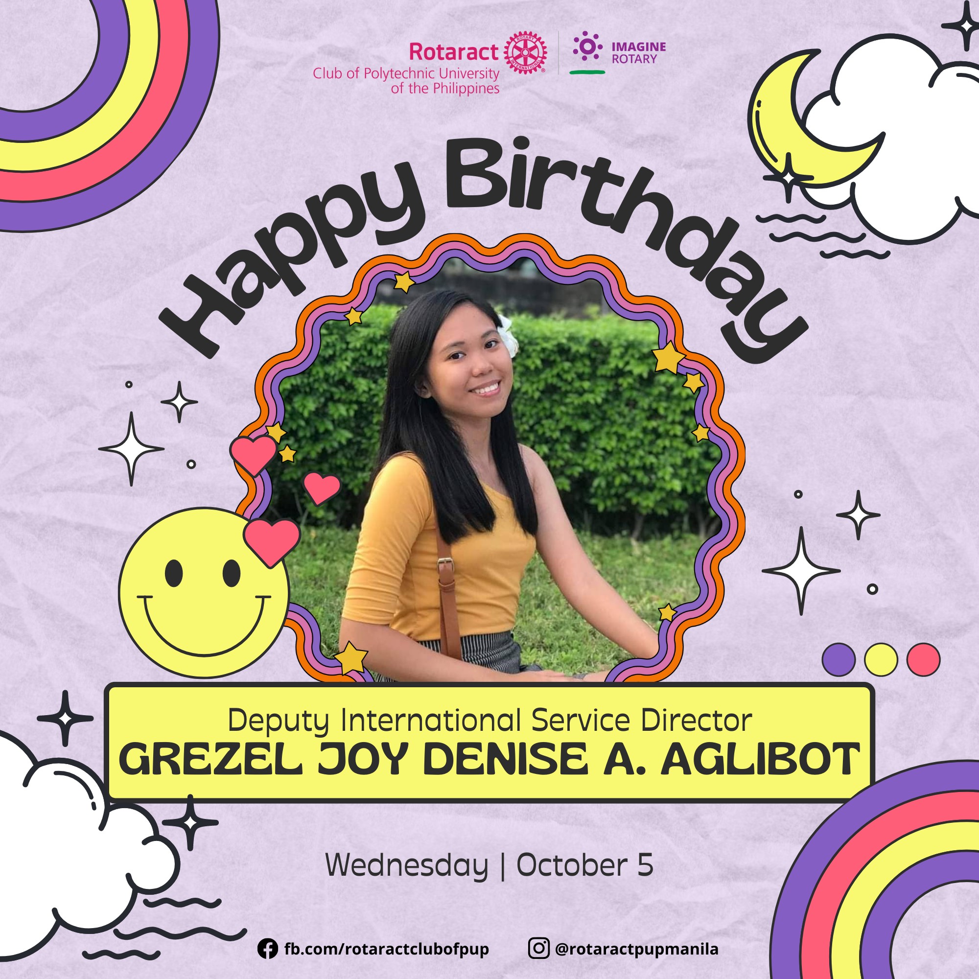Happy birthday to our Deputy International Service Director Grezel Joy ...