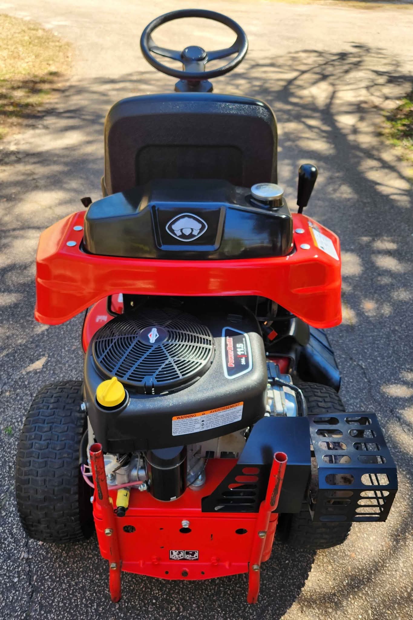 Beautiful shape Snapper RE110 rear engine rider w/convertible deck ...