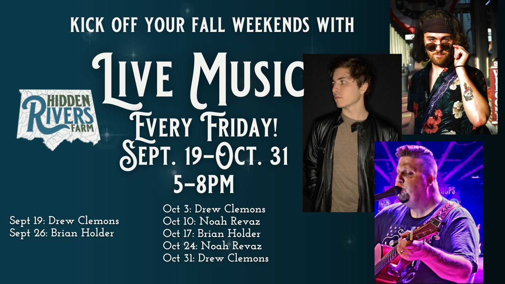 Live Music Fridays at Hidden Rivers Farm