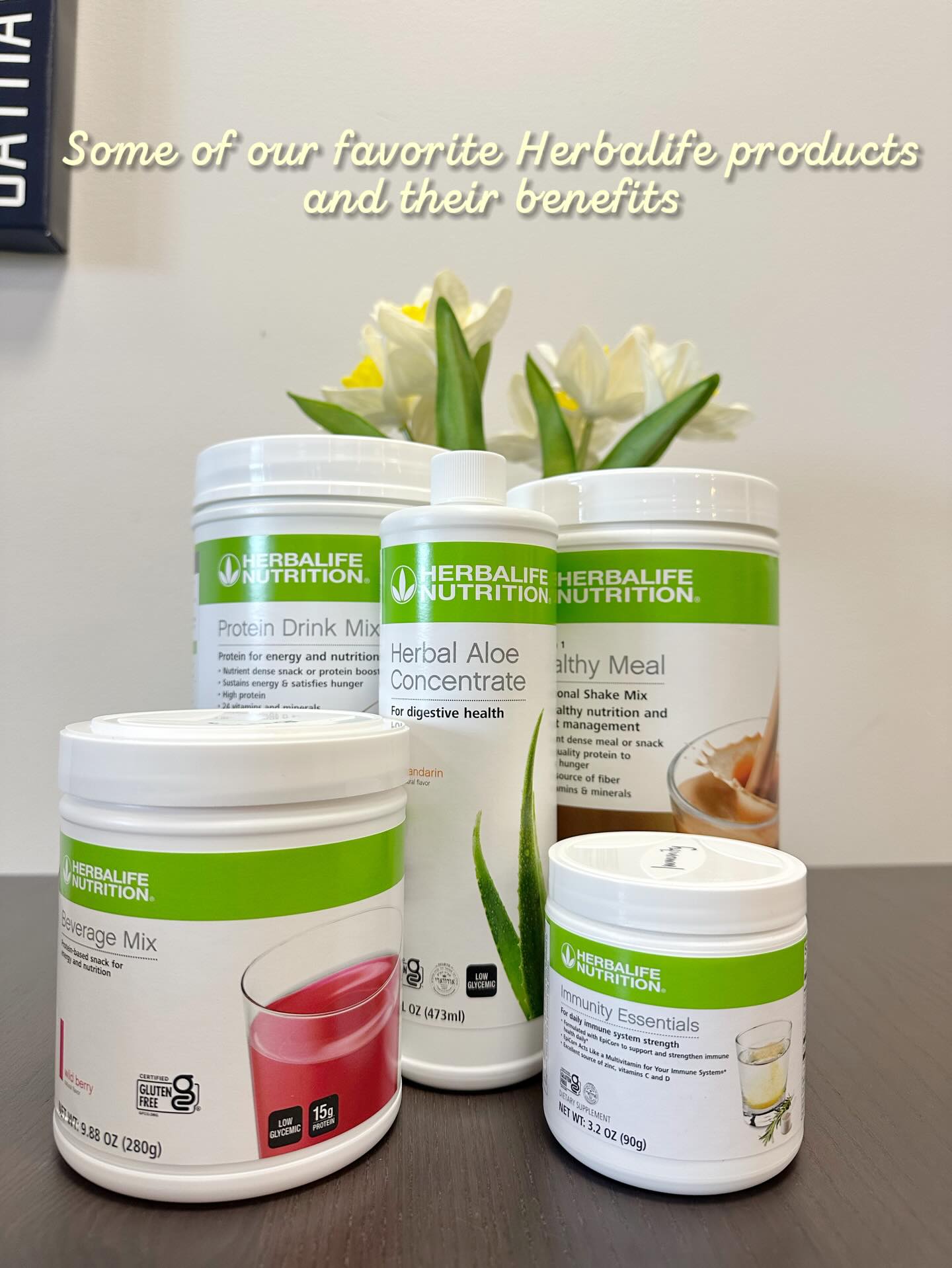 Some of our favorite Herbalife products that keep us going 