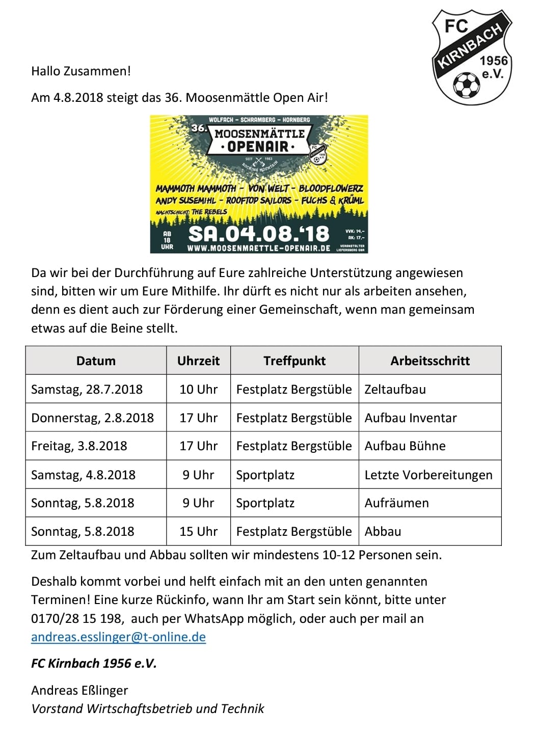 Fc Kirnbach 1956 E V Facebook