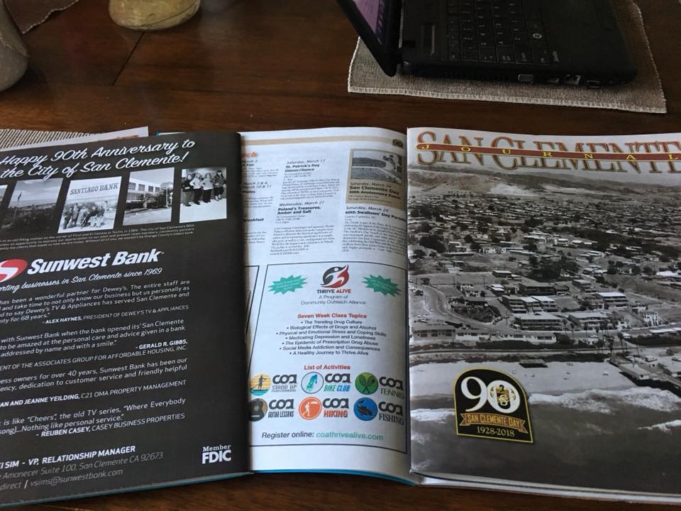 Incorporated February 28, 1928, San Clemente is celebrating its