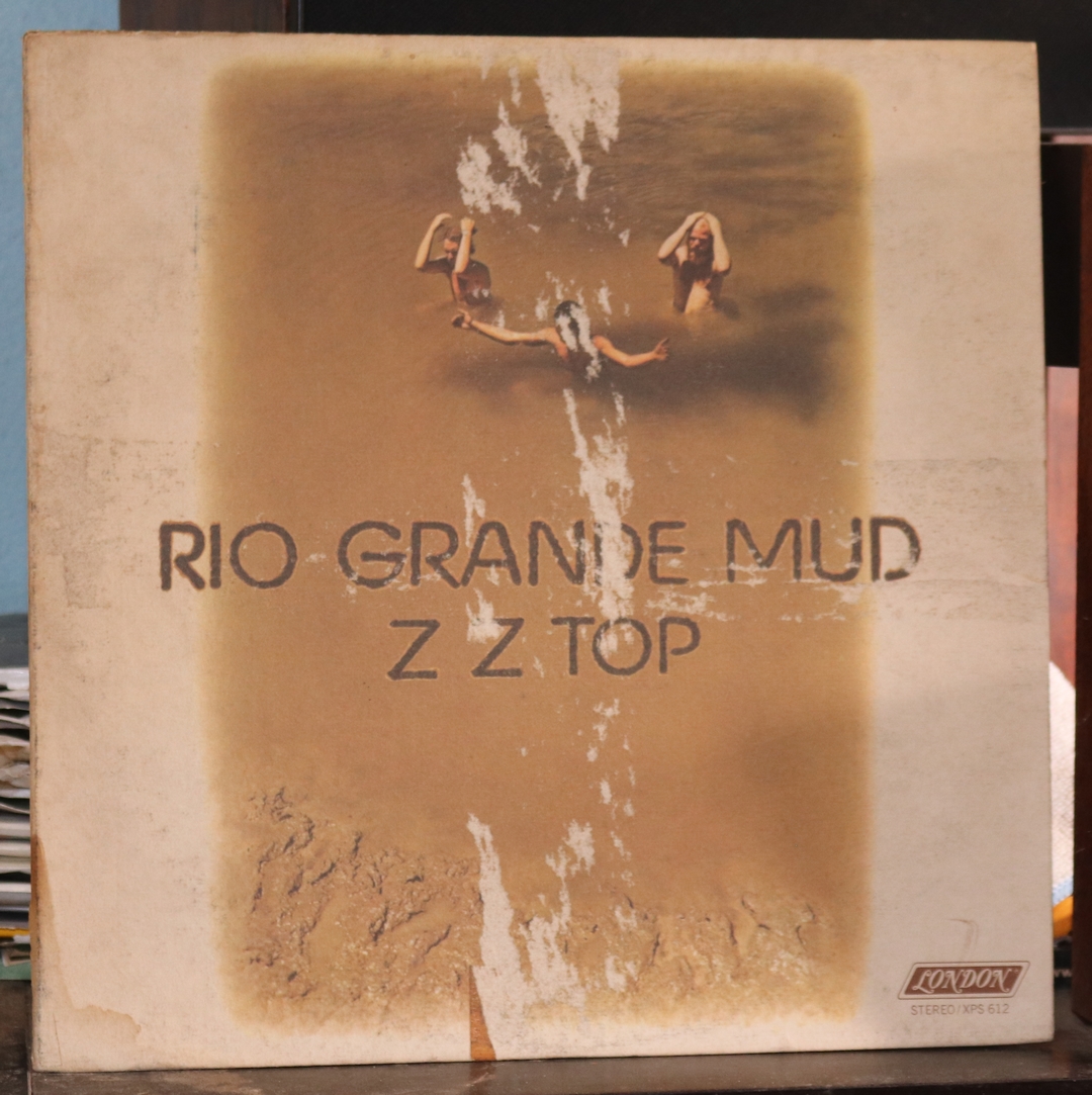 Vintage 12-inch vinyl record is the album Rio Grande Mud by ZZ Top