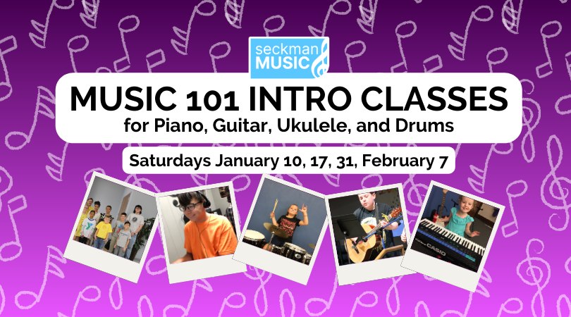 Music 101 Intro Classes for ages 7-12