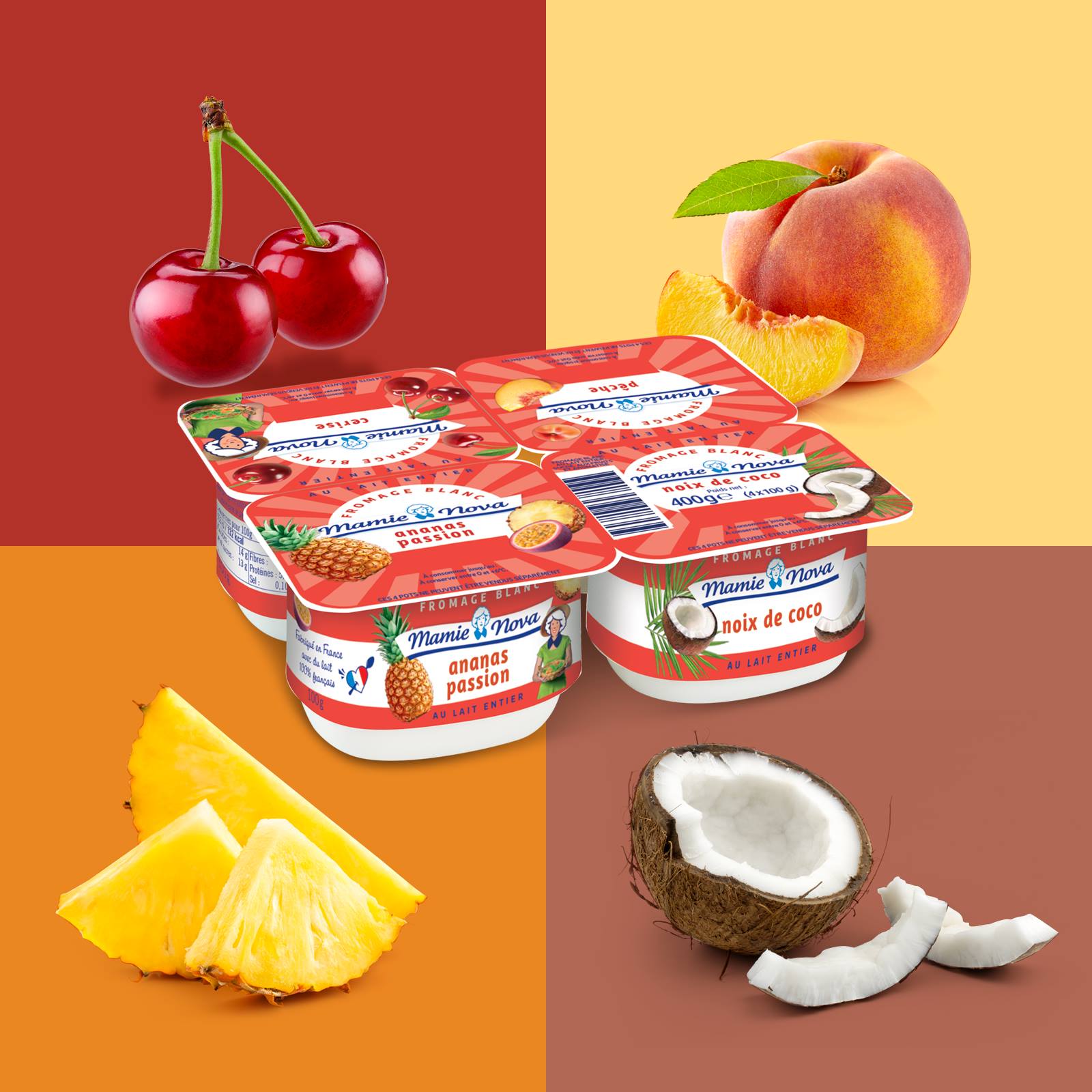 Fromage Blanc Aux Fruits Mamie Nova