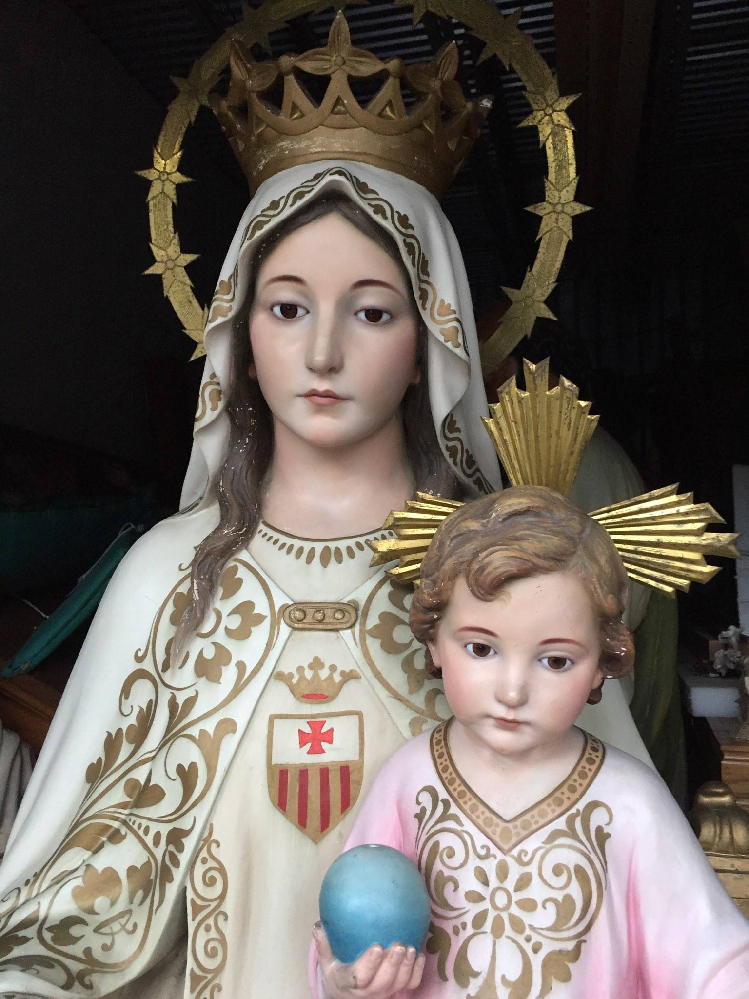 Our Lady of Mercy, Mercedarian statue. Very Large statue approximately ...