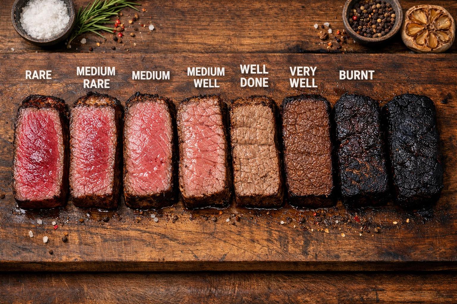 Derrick - How do you eat your steak? Anything after medium well we can ...