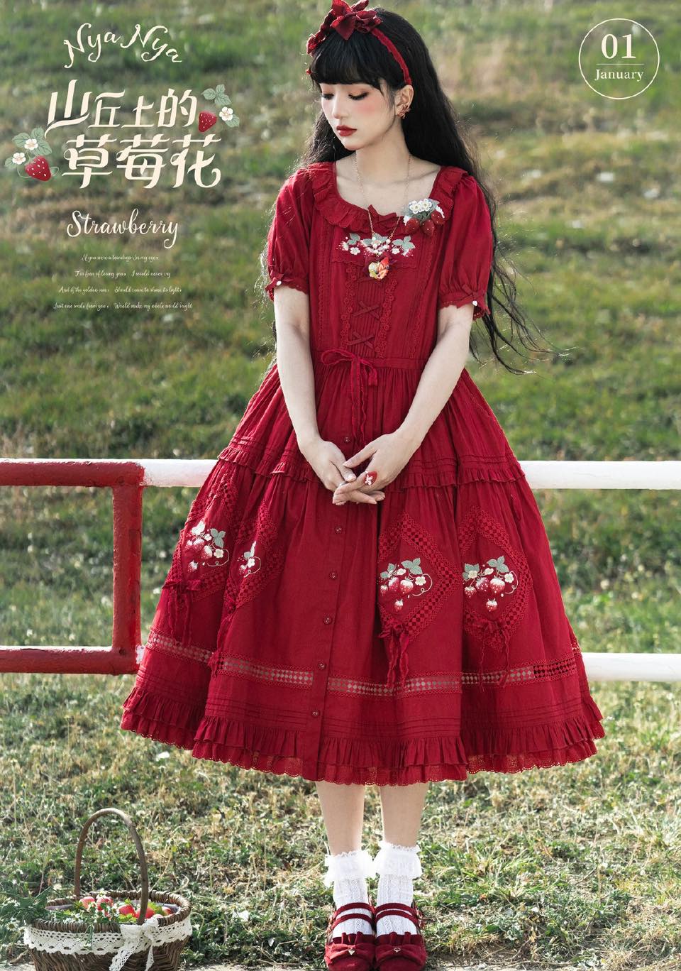 NyaNya Strawberry Flowers on the Hill Preview Preorder time 