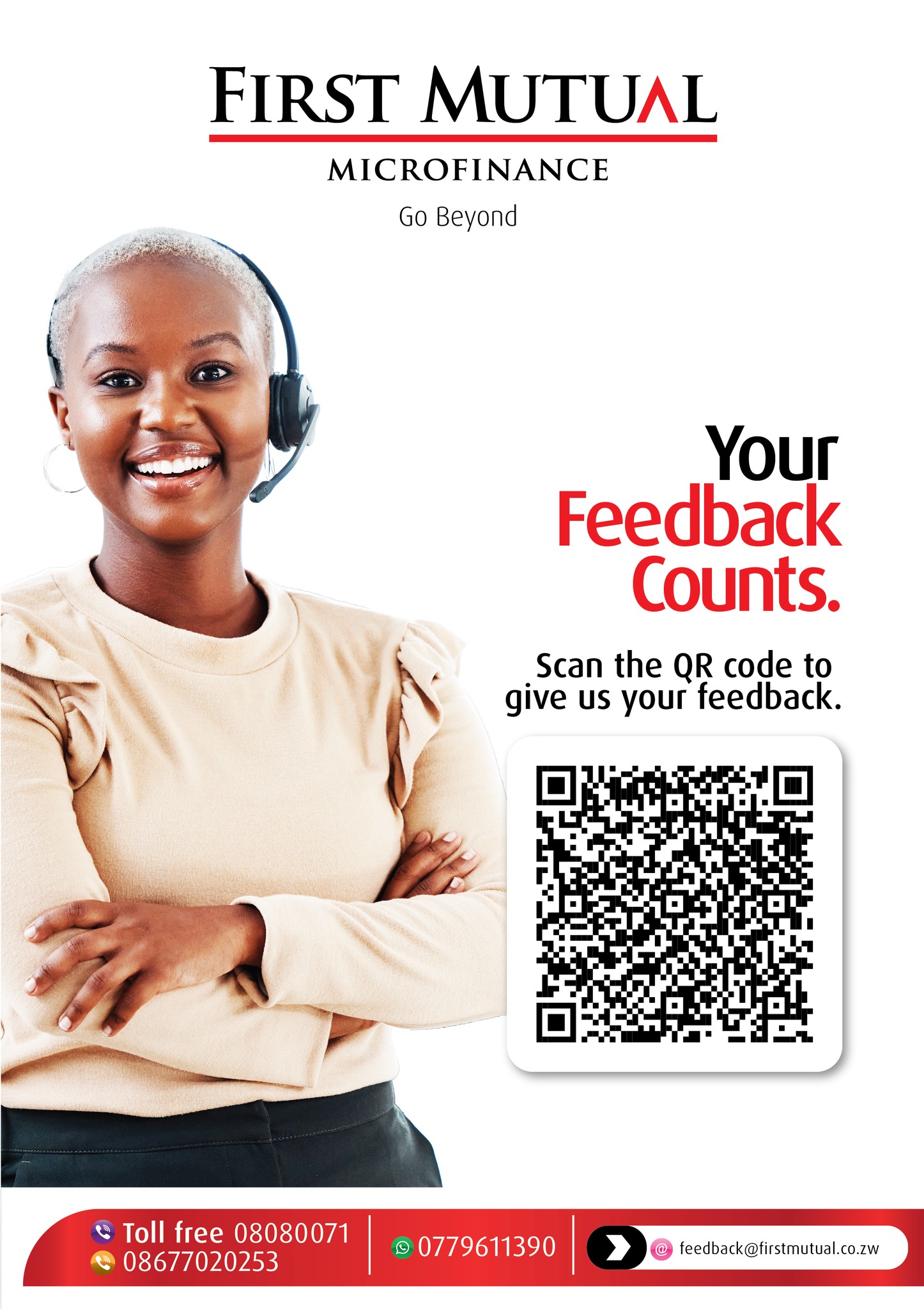 First - We value your feedback! Please take a moment to scan the QR ...