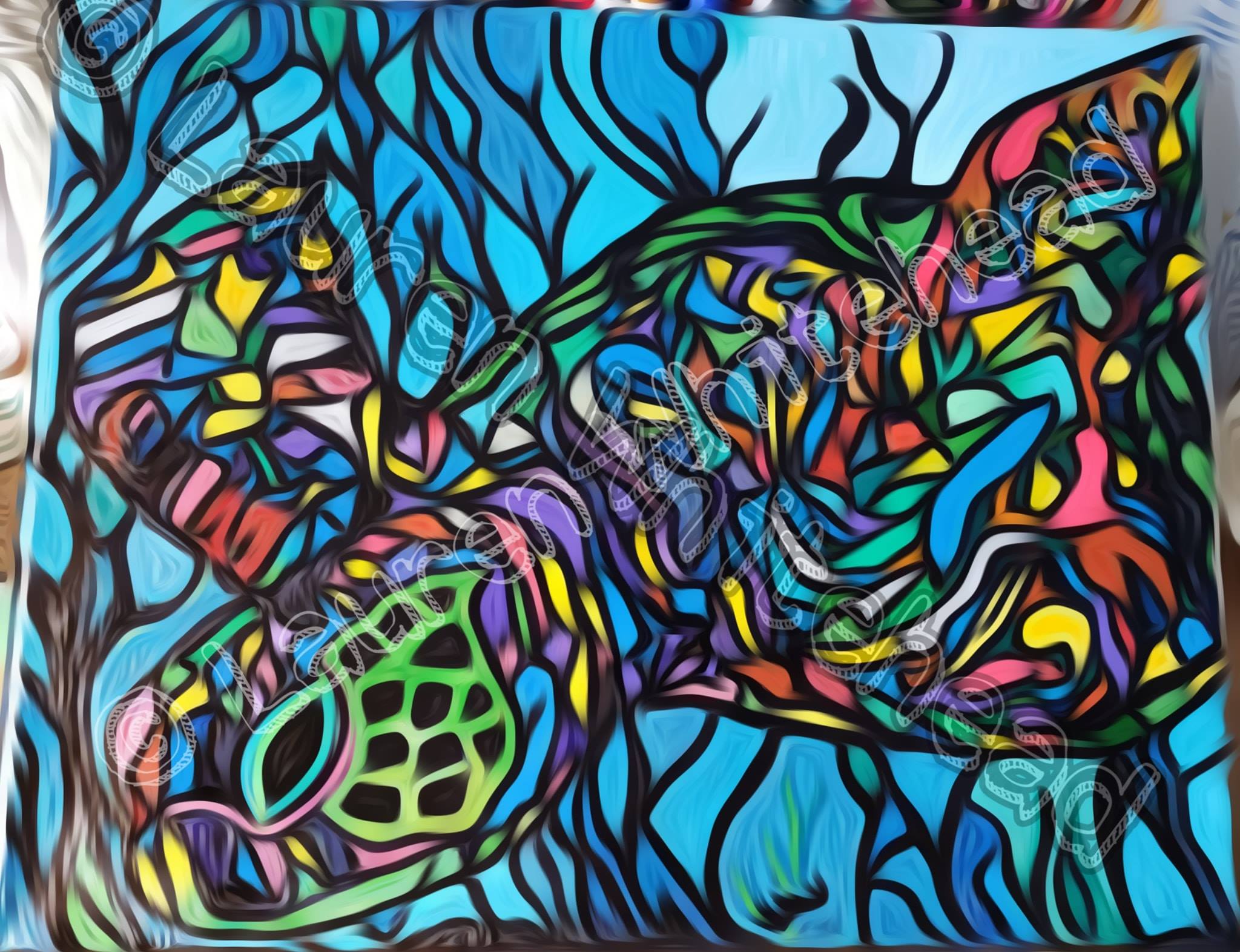The ADHD Artist - © Lauren Whitehead #turtle #oceanart...