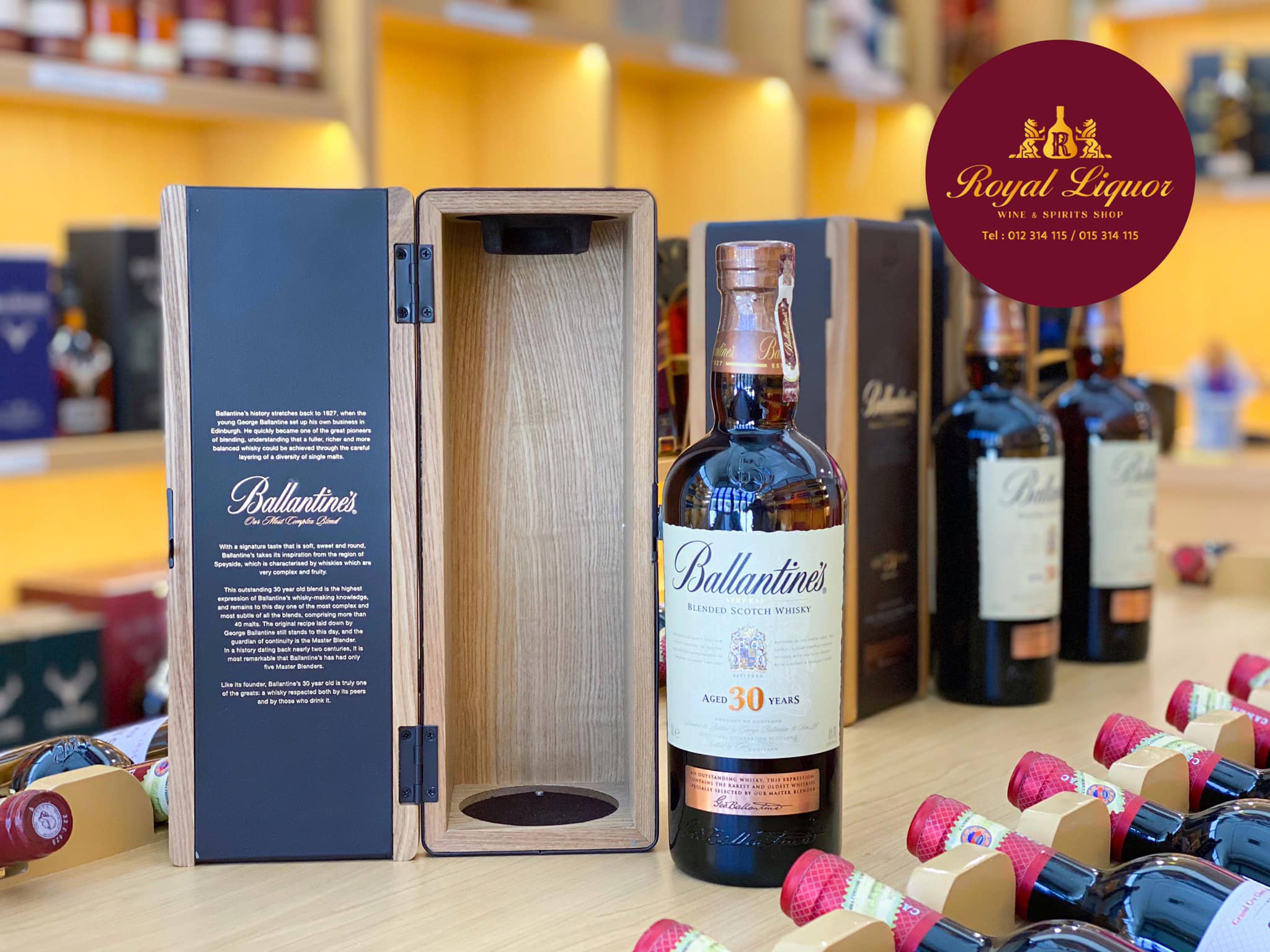 BALLANTINE'S AGED 30 YEARS BLENDED SCOTCH WHISKY is available in