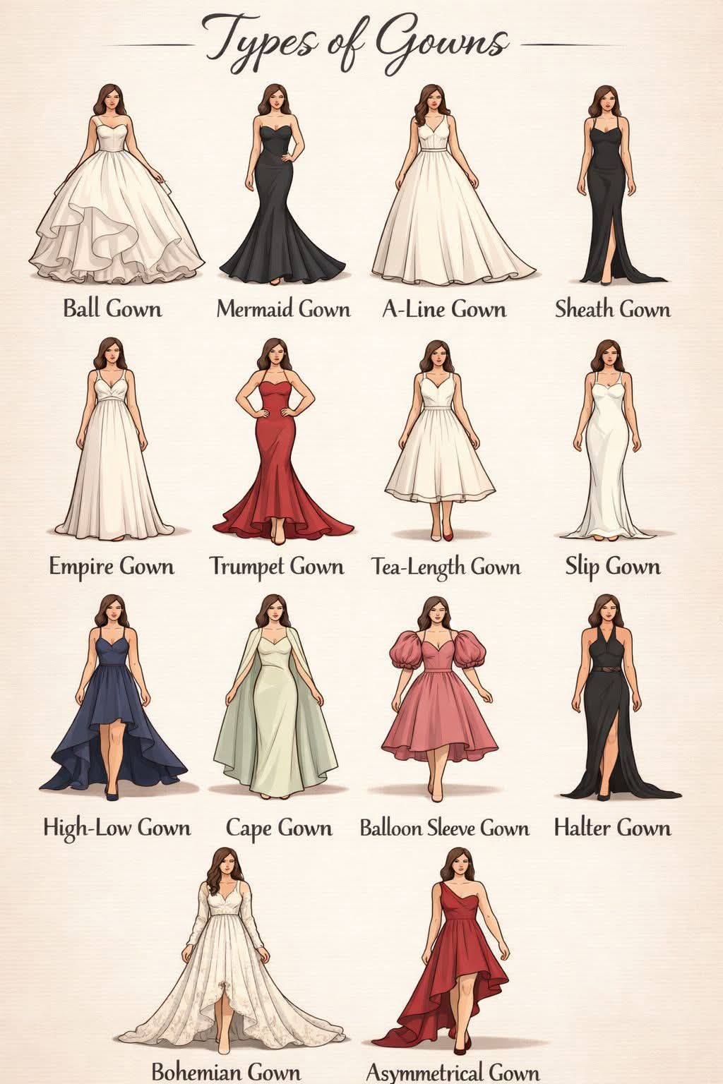 different types of graduation dresses Beautiful styles for 16 year gown? college graduation dress ideas
