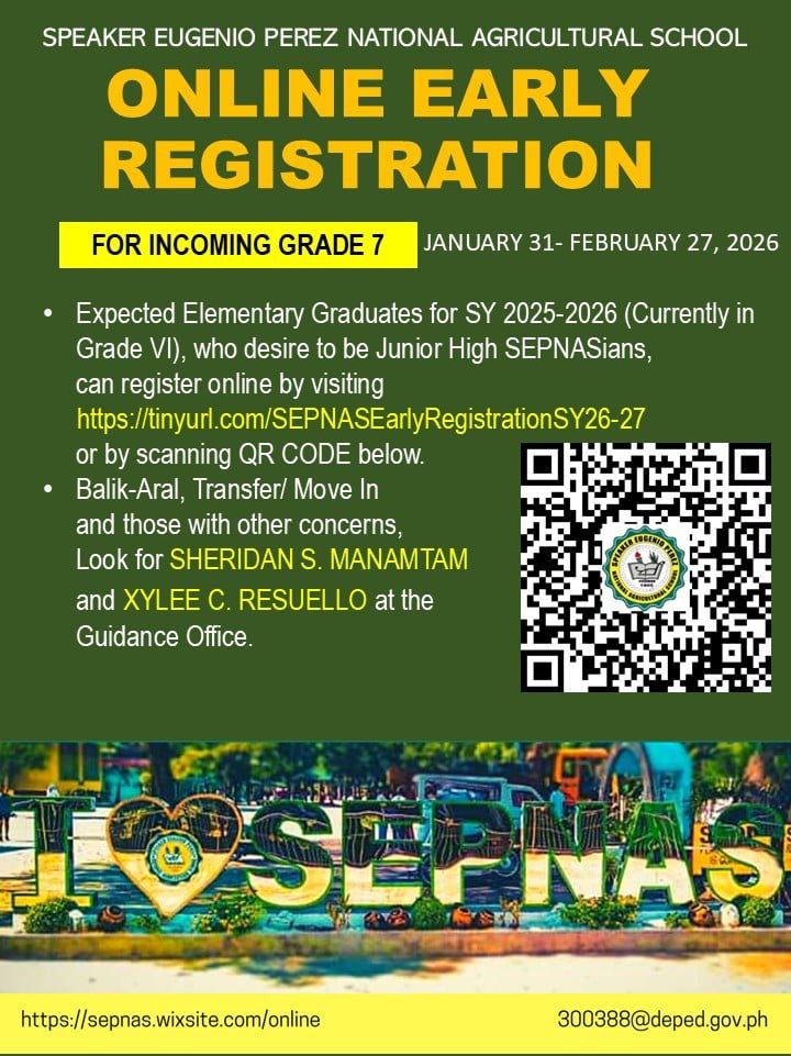 Deped Tayo - 📣EARLY REGISTRATION IS NOW OPEN!📣 Incoming Grade 7 ...