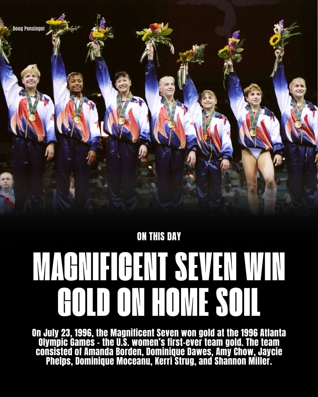 30 years ago today the Magnificent Seven won gold on home soil