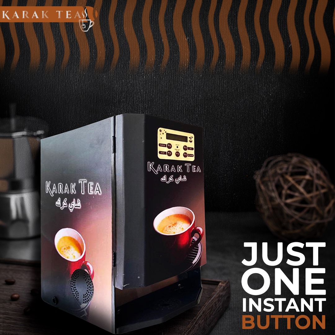 With just one instant button, you... - Karak Tea 