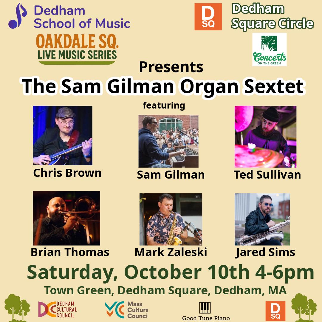 Oakdale Sq Music Series ON THE TOWN GREEN - Saturday 10/10 4-6pm ft ...
