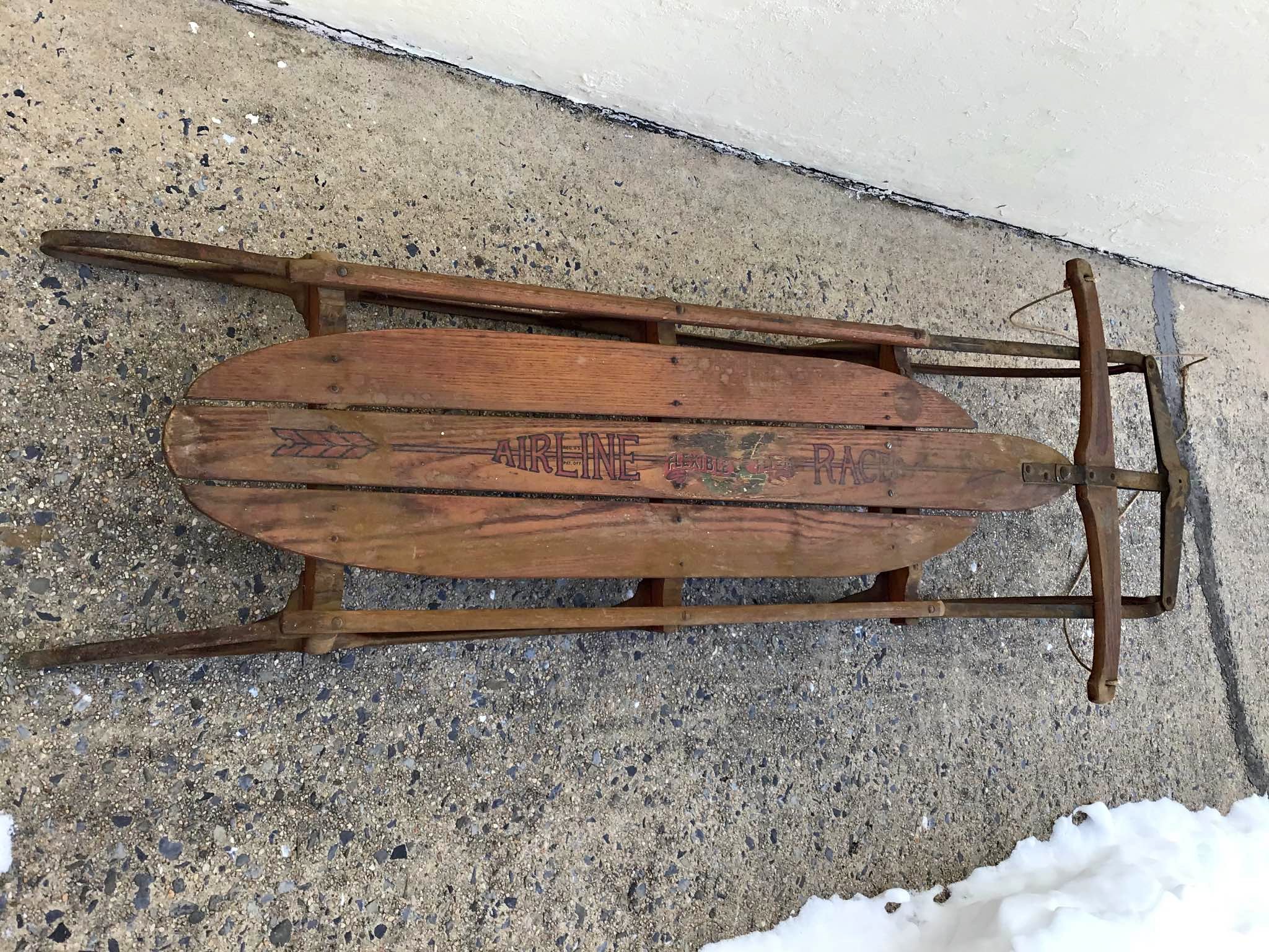 Vintage Flexible Flyer Airline Racer No 60 Sled - Sleds & Snow Tubes ...