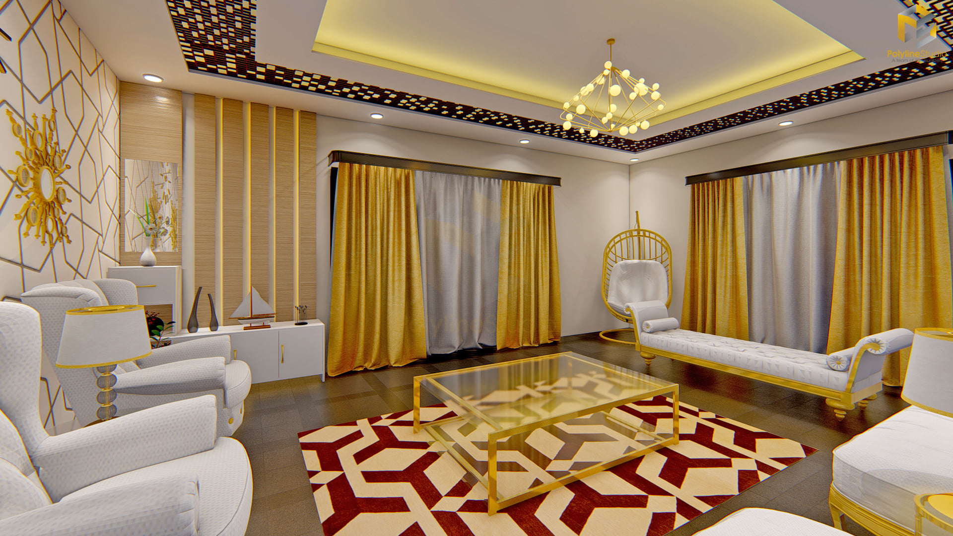 Polyline Studio - Here is an Interior Design of Drawing...