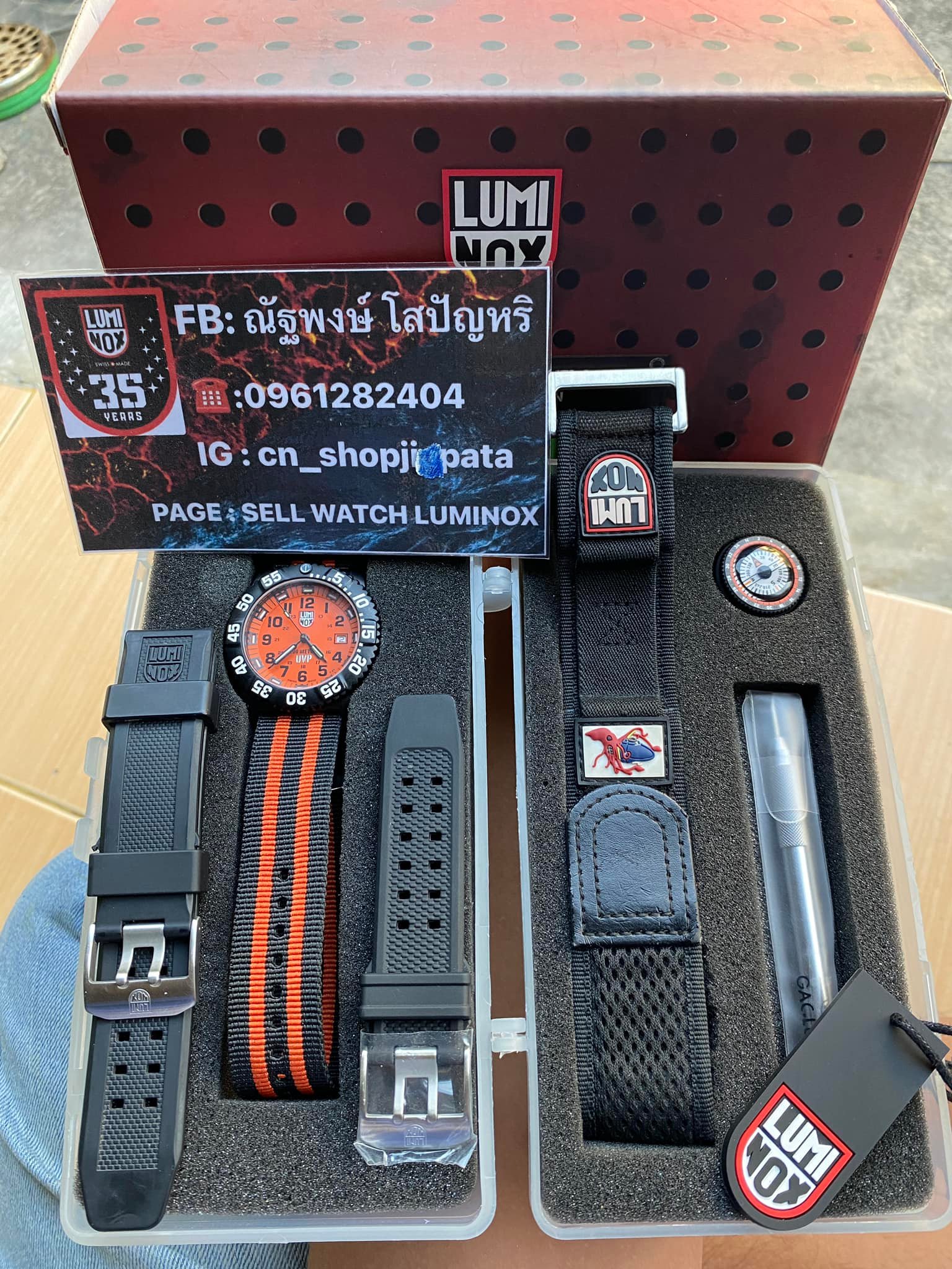 Luminox Series 3059 Orange Scott Cassell Special Edition UVP