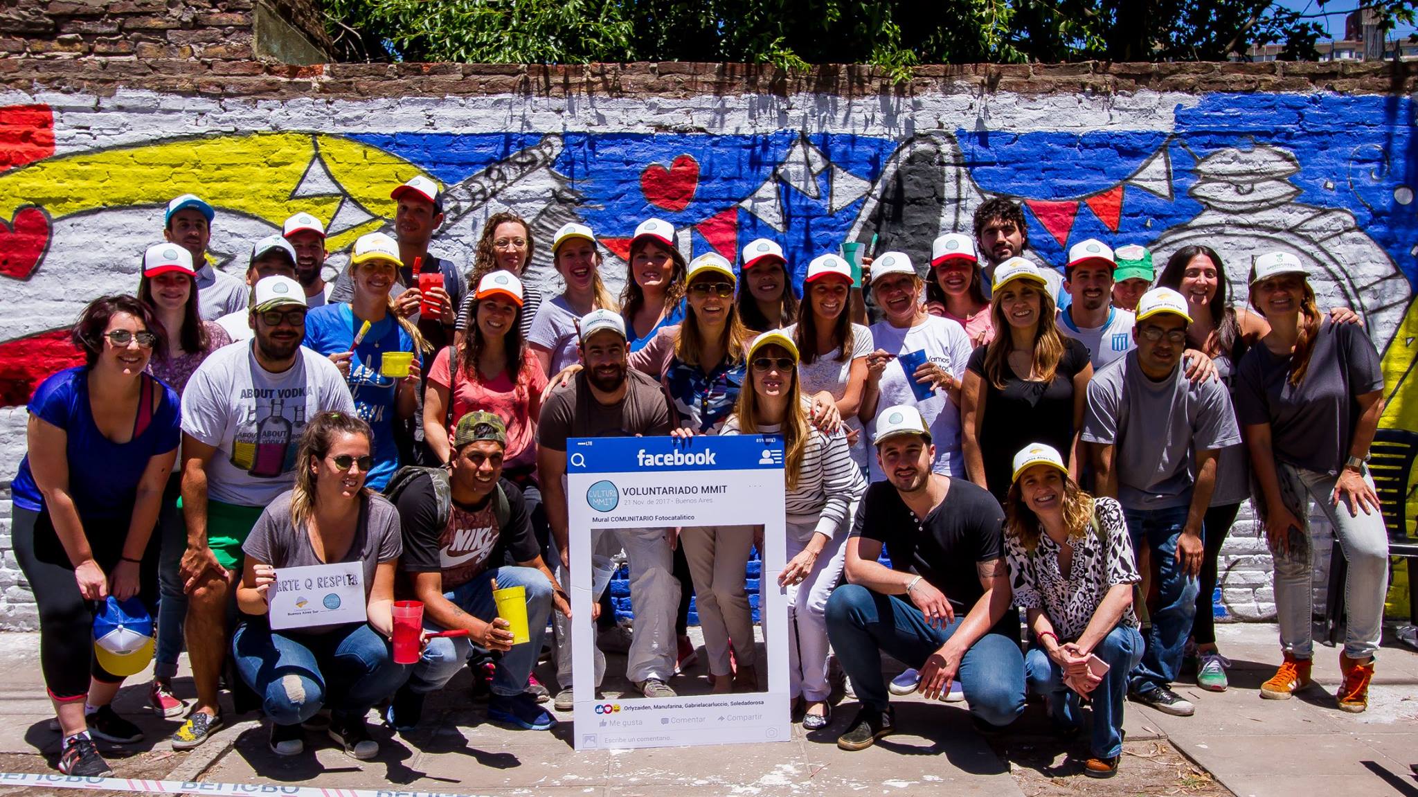 La Calaca Bs As - Desarrollo del Mural Fotocatalítico,...