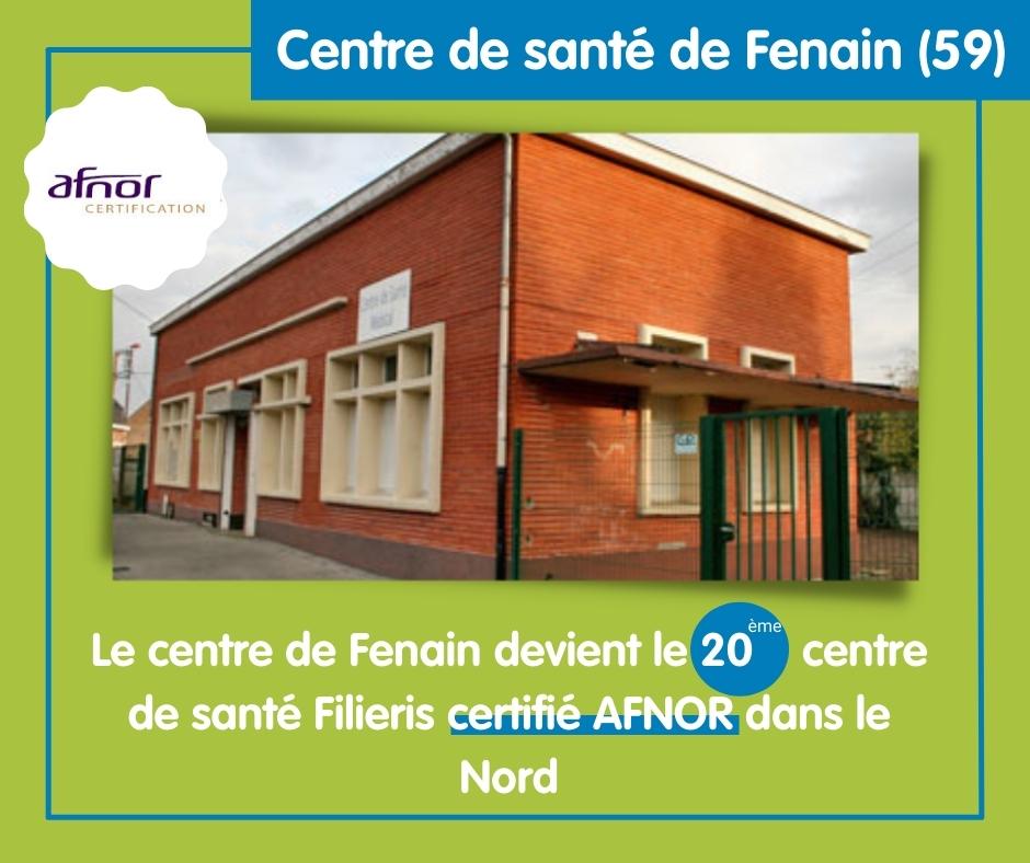 Filieris - 🎖 En obtenant la certification AFNOR le centre de santé de ...