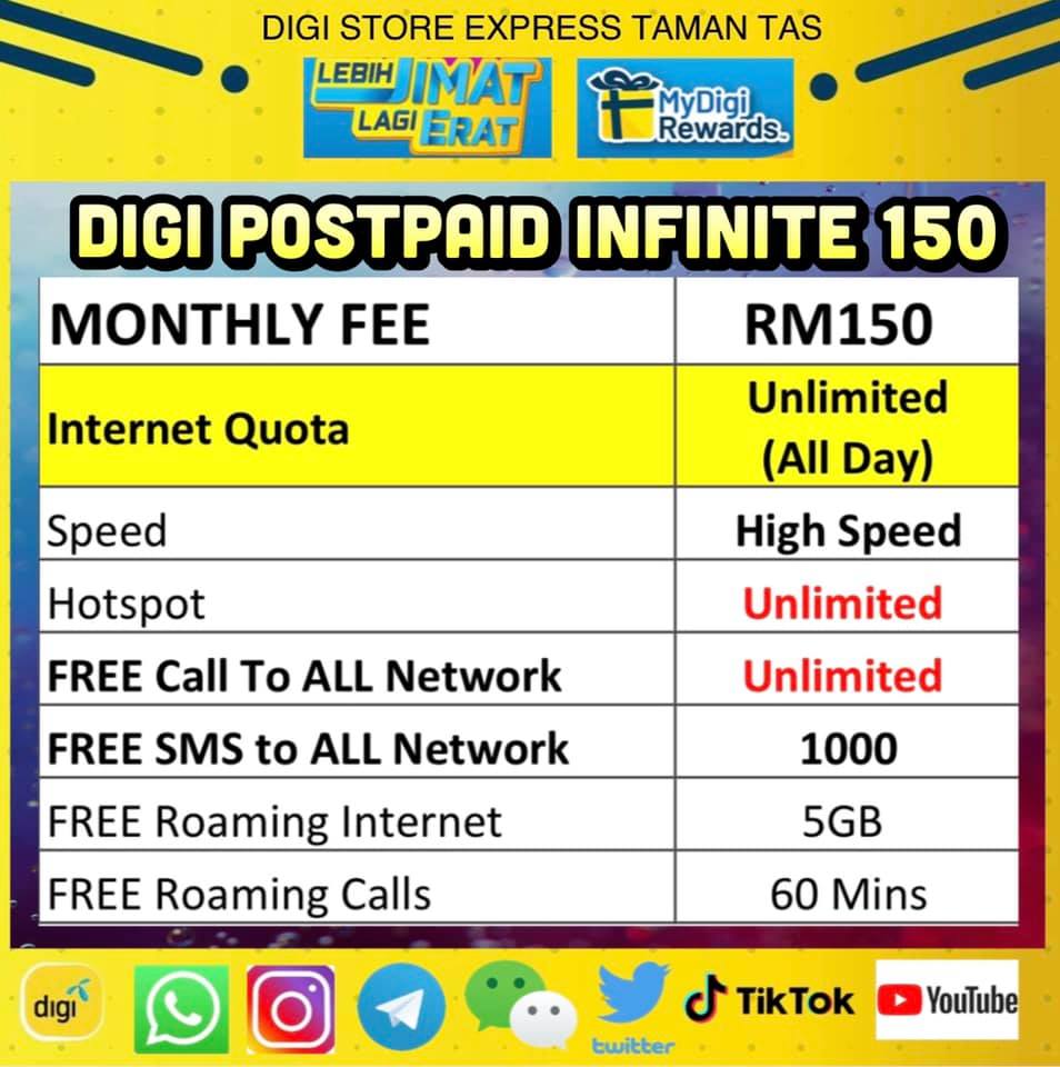 Facebook dan YouTube... - Digi Store Express Taman Tas
