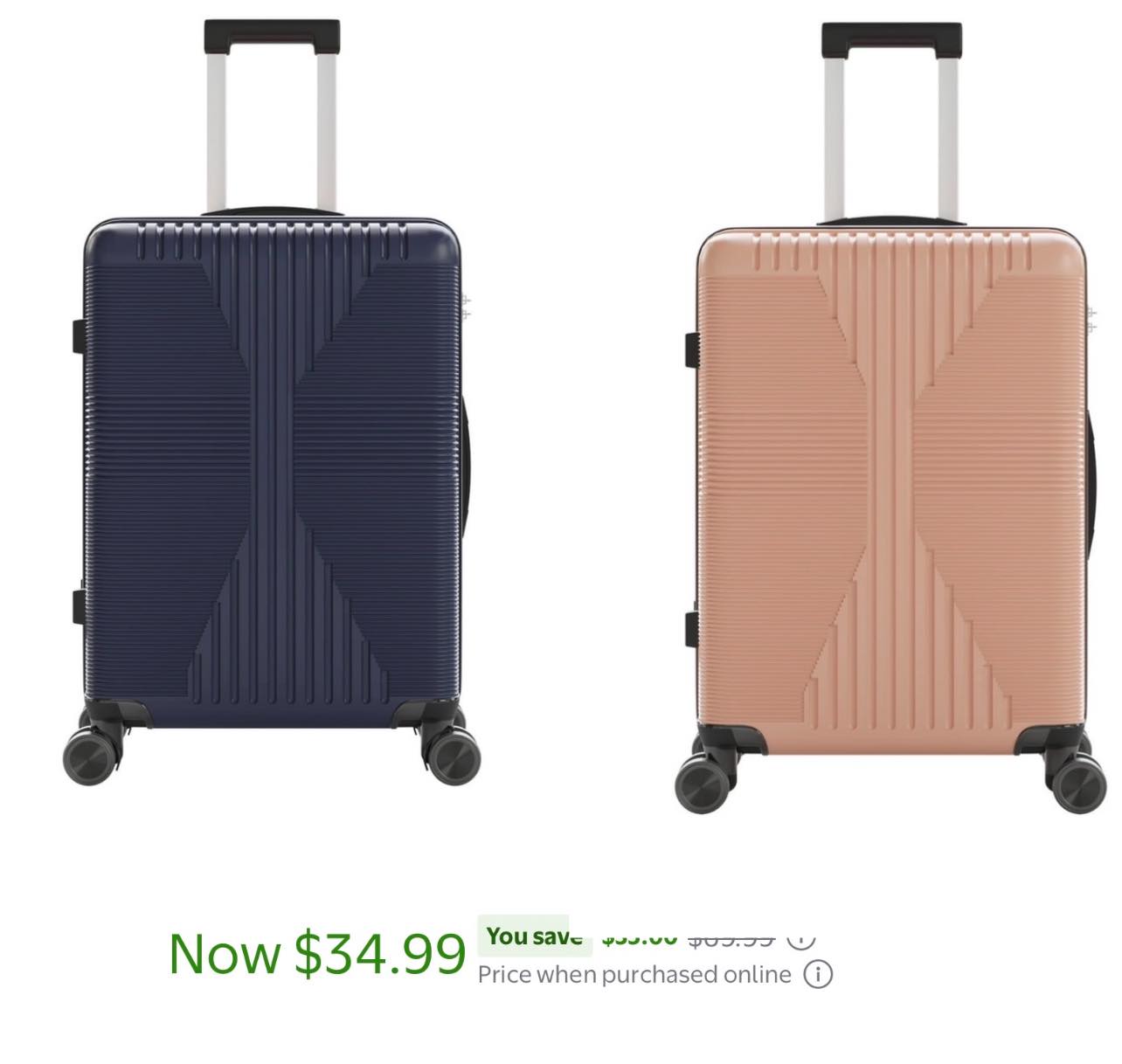 スクエアターミナル ほぼ未使用　 箱あり　ロールセット Silent Spinner Wheel Suitcase 22x14x9 Melalenia 3-Piece Carry-On