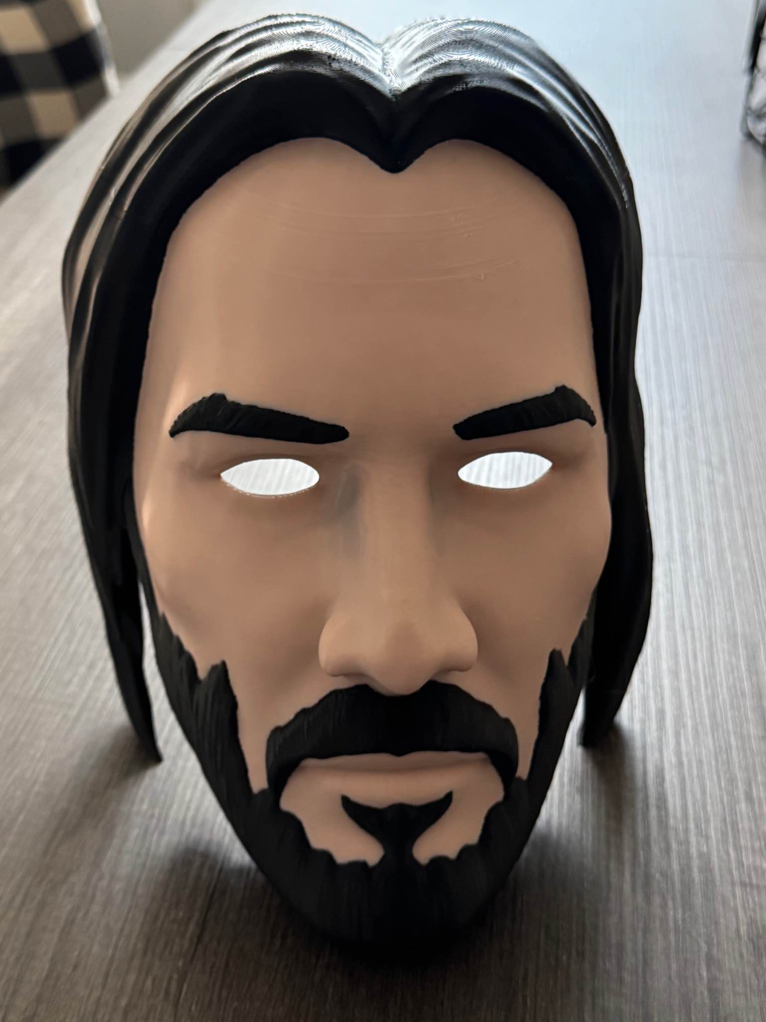 Keanu John Wick Hard Shell Mask for Adult Sized Head - Masks - Fort ...