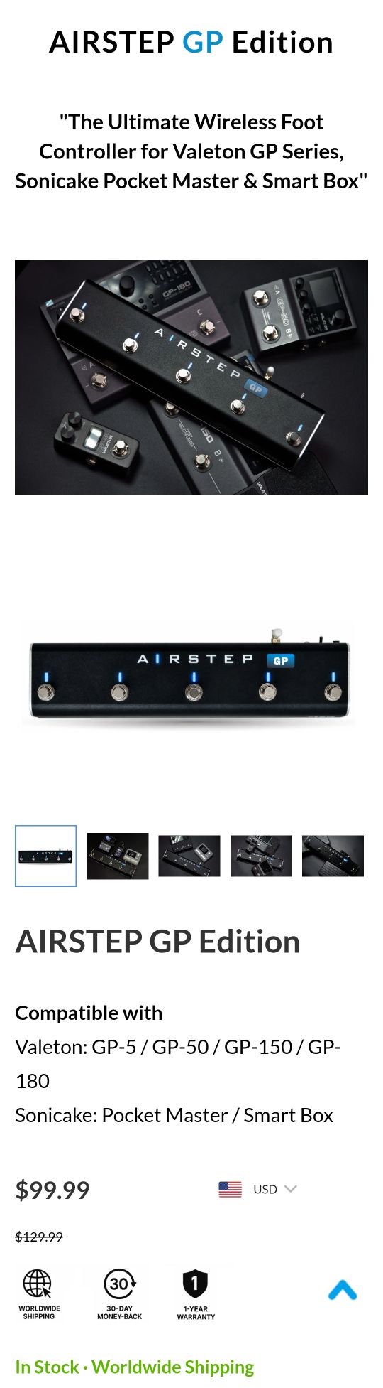 Airstep has released their GP series foot controller.😎