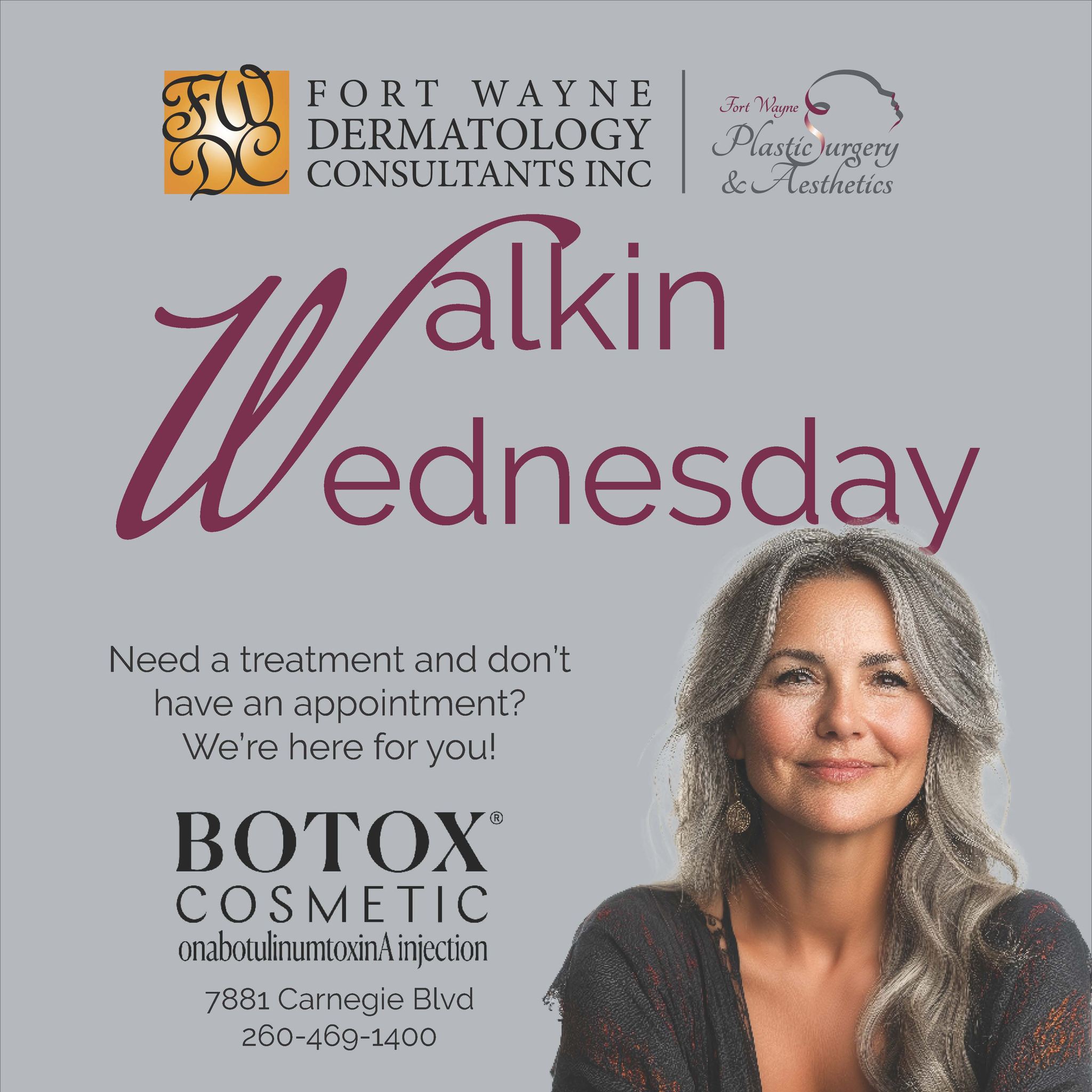 fort wayne glutathione Botox walk in Wednesday $10 per unit Liver/Hepatic Support
