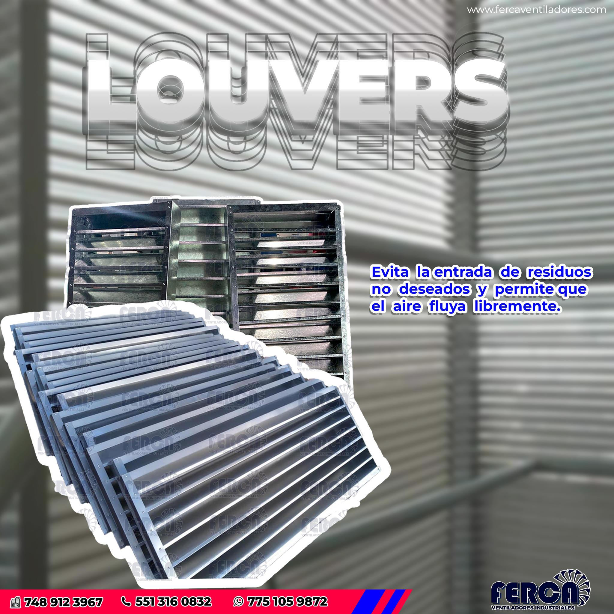 Un louver es una... - Ventiladores Industriales Ferca | Facebook
