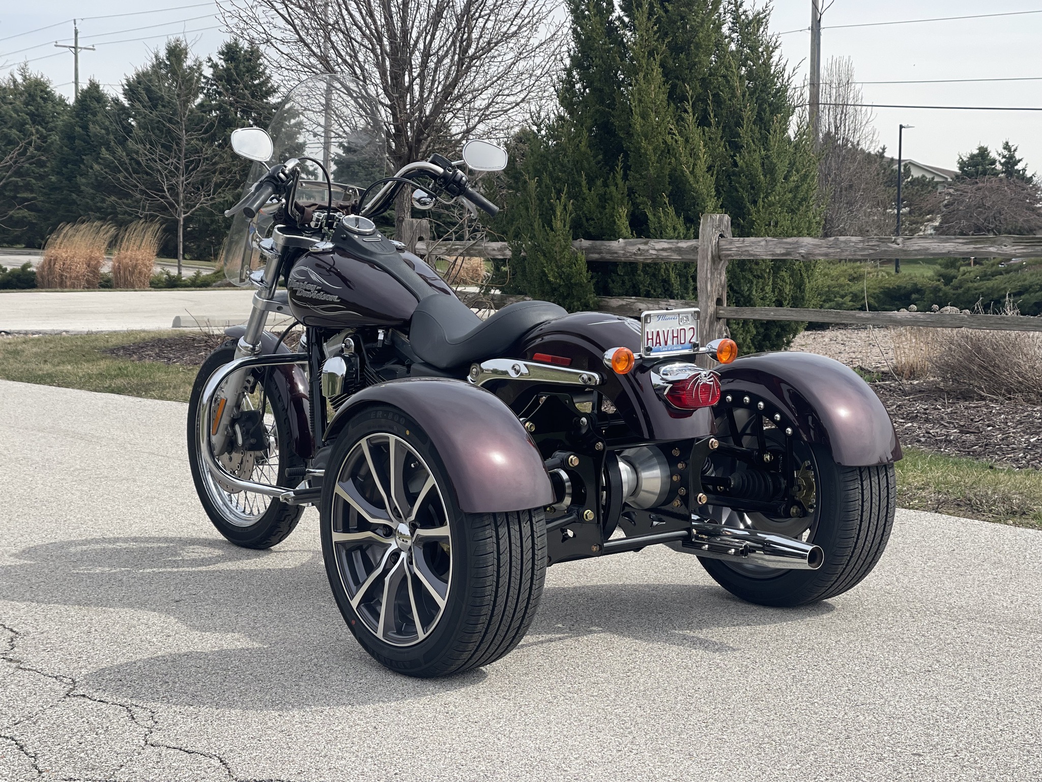 Here is a 2006 Kool Trikes Harley Street Bob for a wonderful