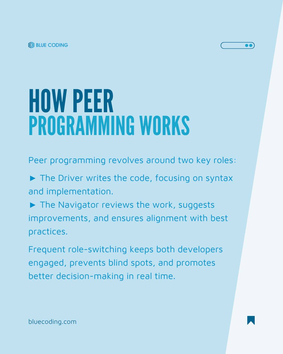 Blue - Peer programming, also widely known as pair programming, is a ...