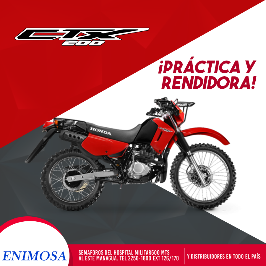 La CTX 200 tiene un motor de 200... - Honda Motos Nicaragua