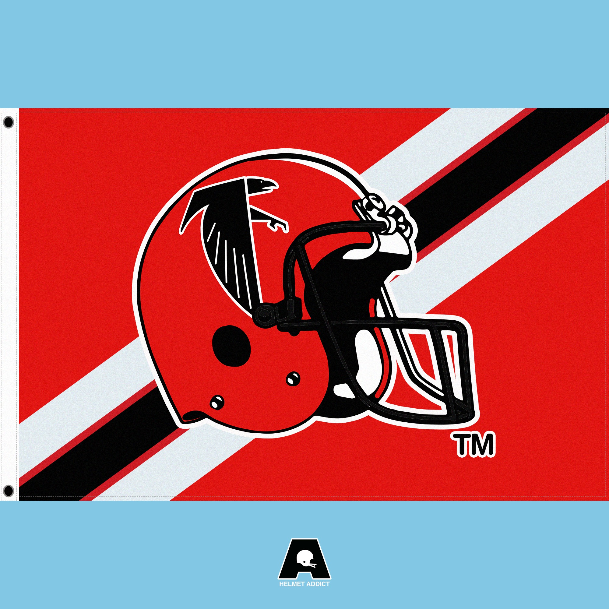 falcon football helmet 1980 NFL Atlanta Falcons uniform original art  Heritage Sports Art Based on one of the most popular on Atlanta Falcons - Helmet -