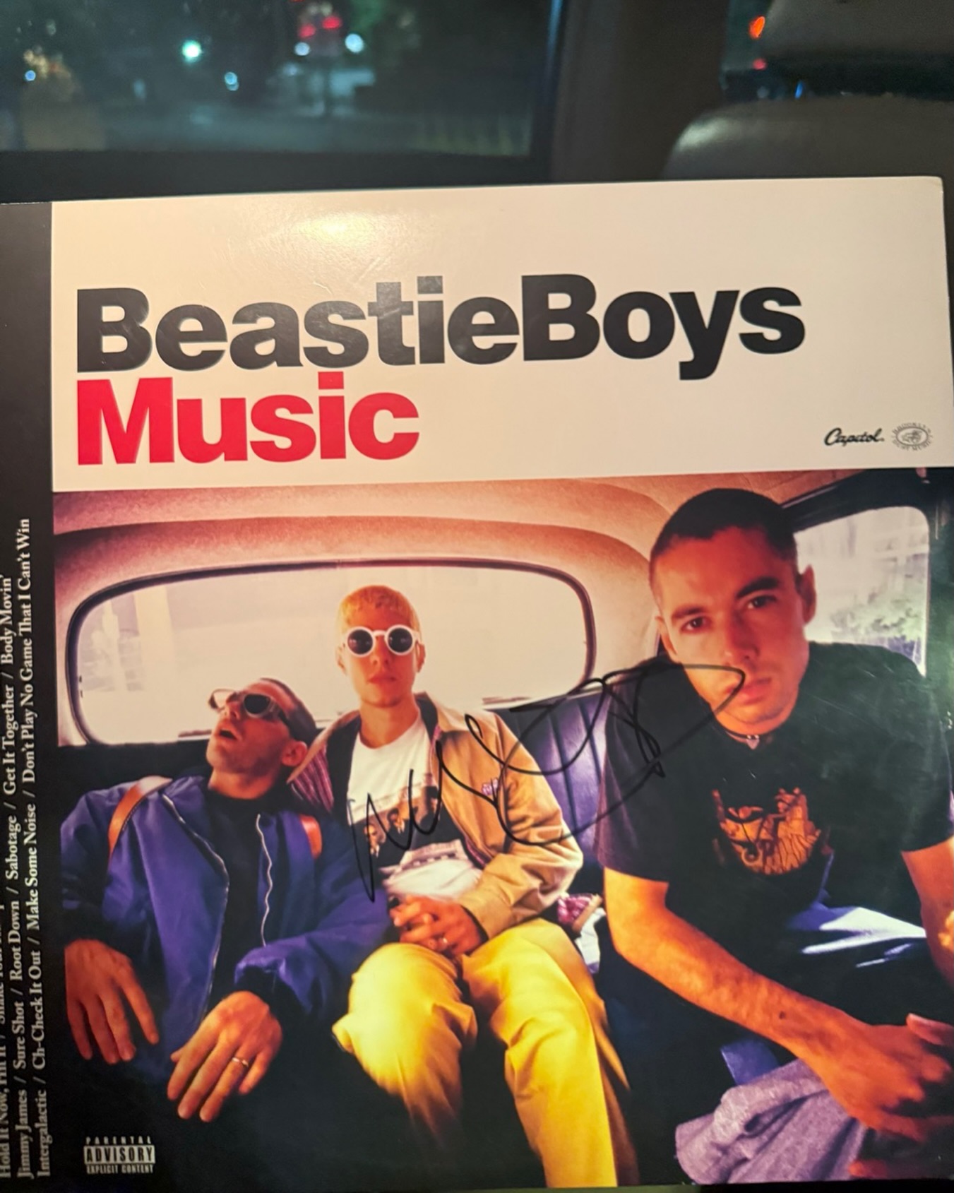 Just got Mike D's autograph on my Beastie Boys vinyl! Yoooo this