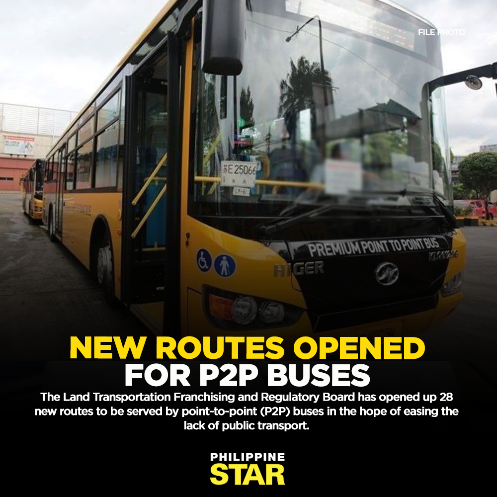 Philippine Star - The P2P buses serving the 28 routes have... | Facebook