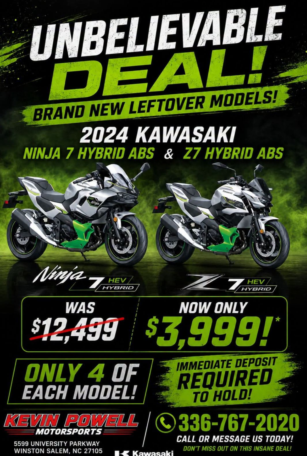 This is for real unbelievable.. These are brand new bikes! If