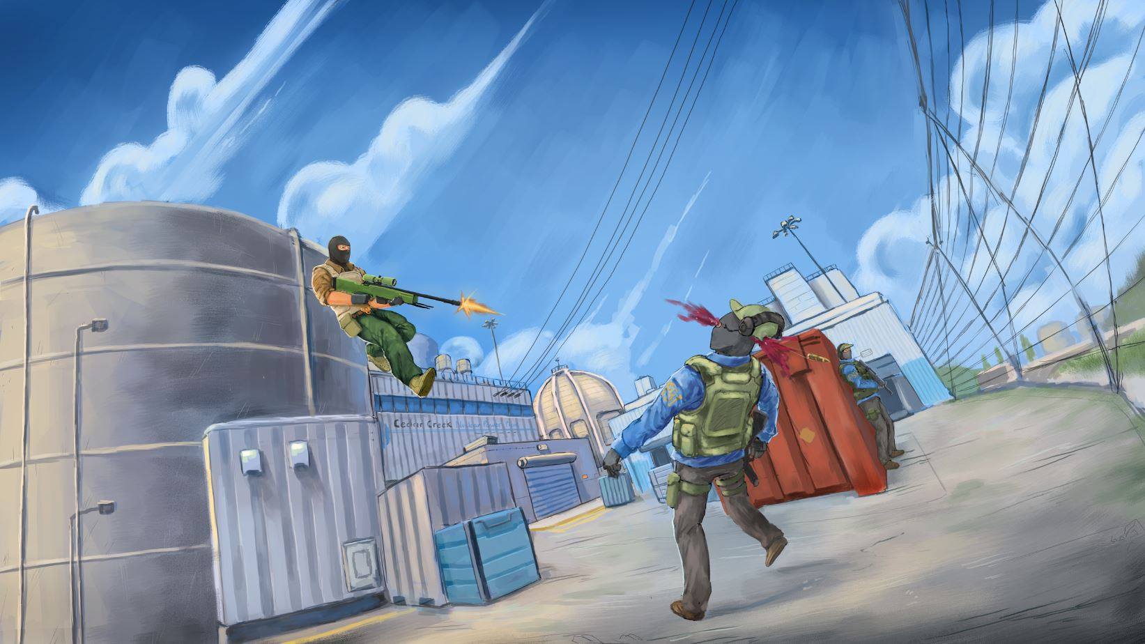 vLADOPARD - Cool CS:GO art 😉 . . . #csgo #csgomemes...
